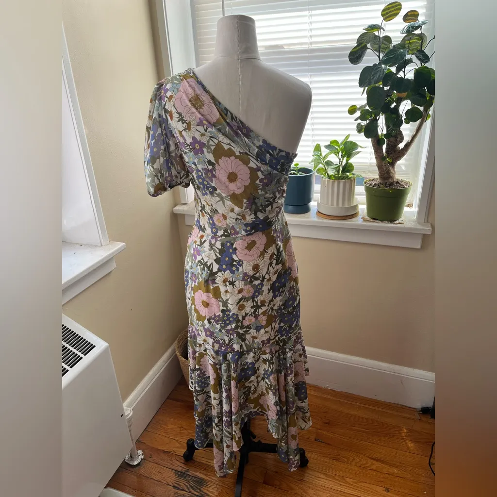 ASTR the label Santorini dress in off white retro floral size S - Image 8