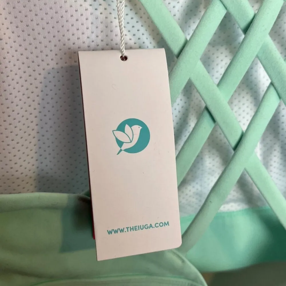 IUGA Sports Bras Women's L High Support High Impact Strappy Padded Mint Green Size L - Image 7