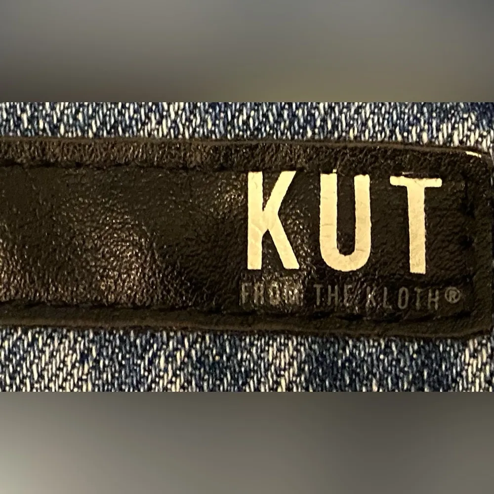 Kut from the Kloth Back Front Pockets Skinny Jeans Frayed Hem Women's Sz 00 - Image 9