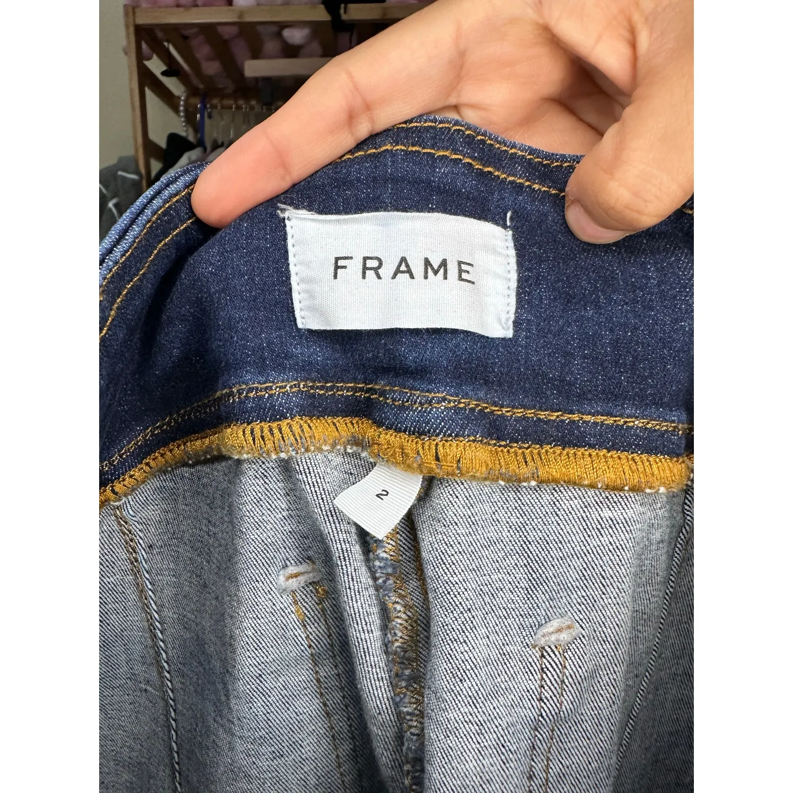 Frame Bardot Jetset Jean Size 2 Pull On Flare Jeans - Image 7