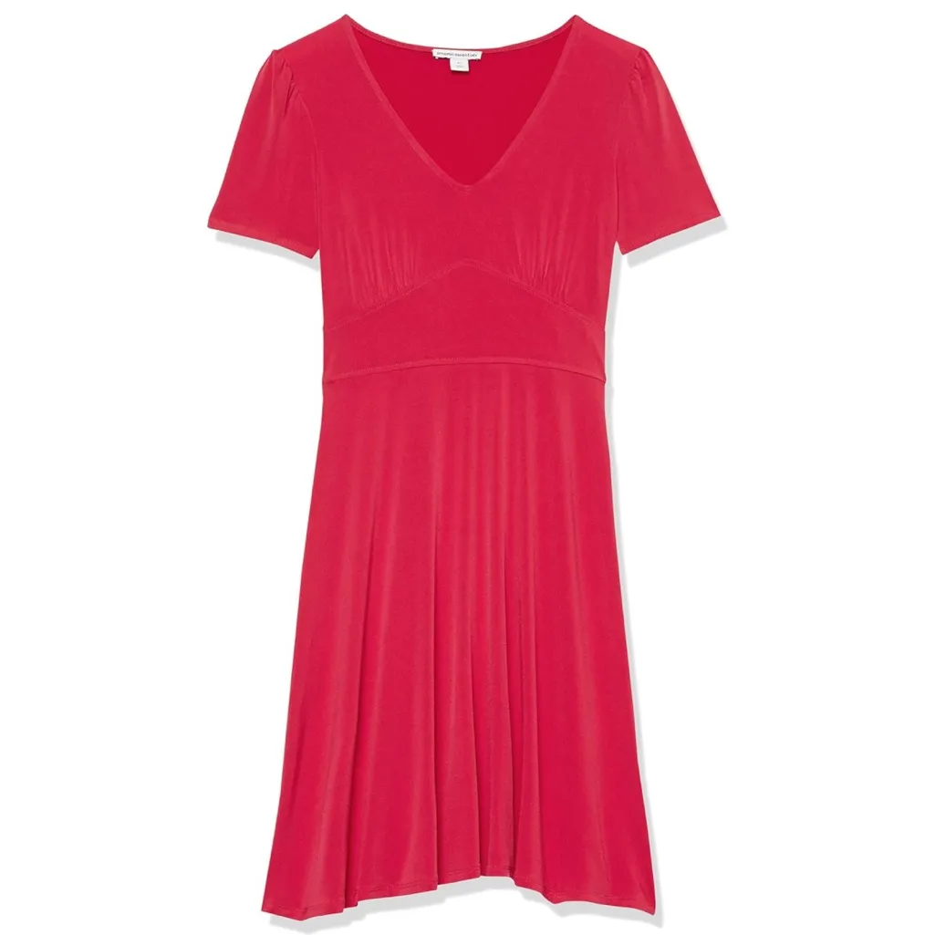 Amazon Essentials Women's Short Sleeve V - Image 3