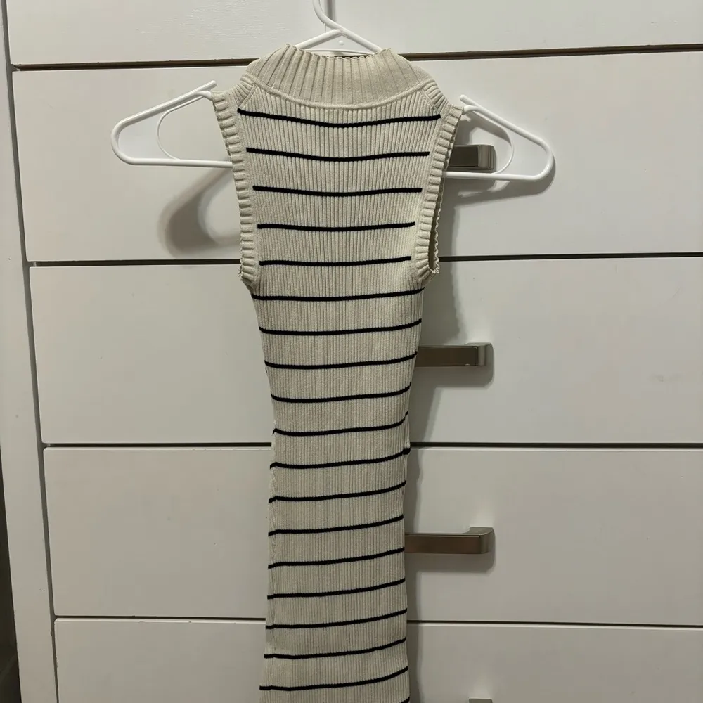 All Saints Amara Stripe Dress - Image 3