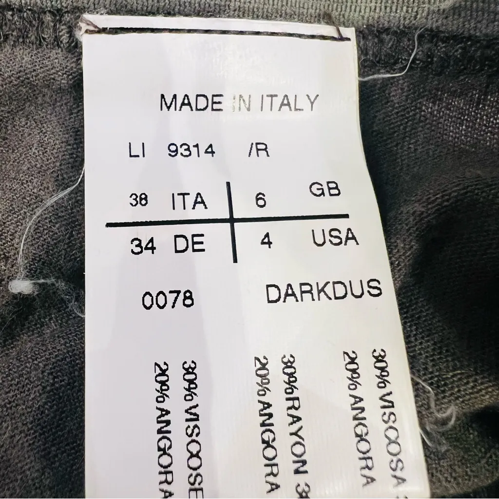 RICK OWENS
Draped Front Midi Skirt In Neutrals Gray Size 4 - Image 10