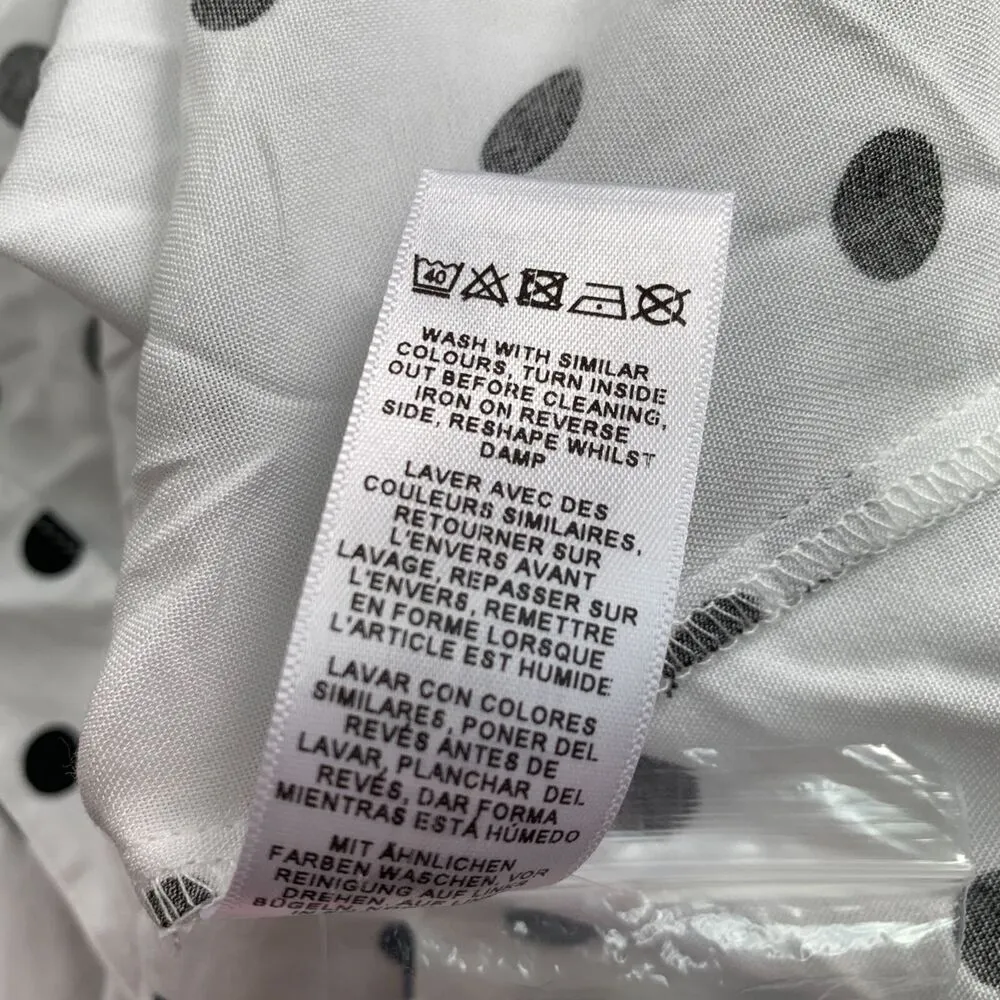 ASOS Womens Shirt Dress Maternity Nursing Polka Dot Button Down Relaxed Fit Sz 8 - Image 11