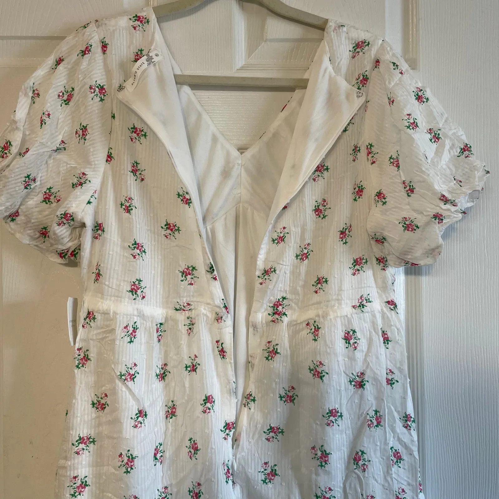 NWT Altar’d State babydoll, puff sleeved dress size XL - Image 13