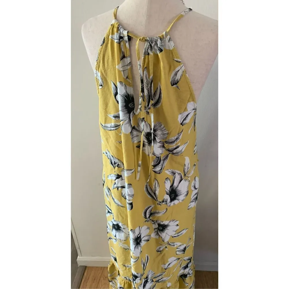 Banana republic yellow maxi dress size 8 - Image 5