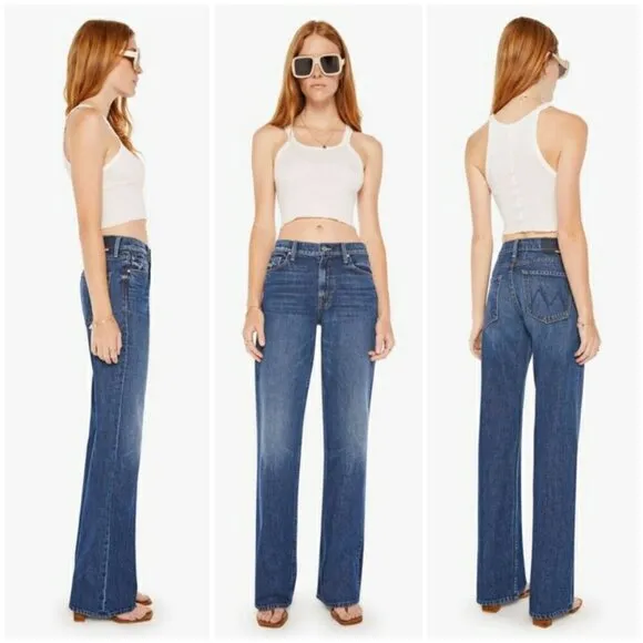 💕MOTHER SUPERIOR💕 The Bookie Heel Jeans ~ Did You Bring Me Anything? 26 NWOT Blue - Image 2