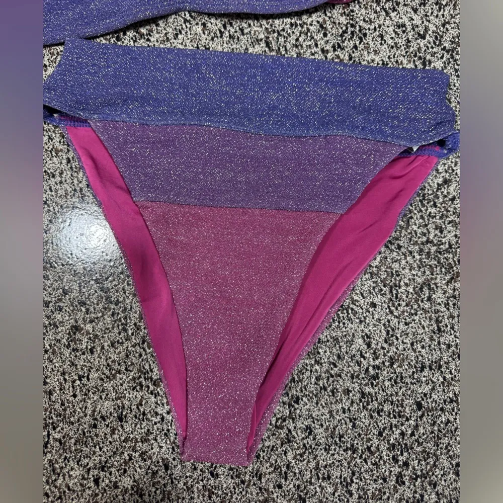 Beach Riot Pink and Purple Bikini - Image 3