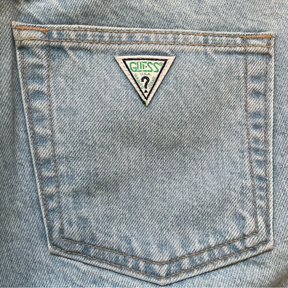 Vintage 90’s Guess Jeans George Mardiano Design Denim Pants Size 38 - Image 4