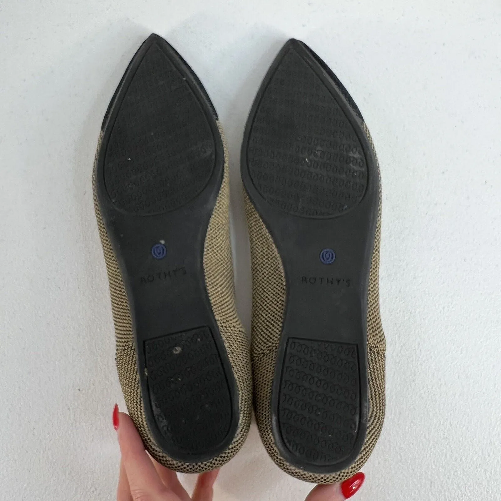 Rothy's Size 10 The Point Toe Flats Dune Cap Retired Limited Edition Classic - Image 12