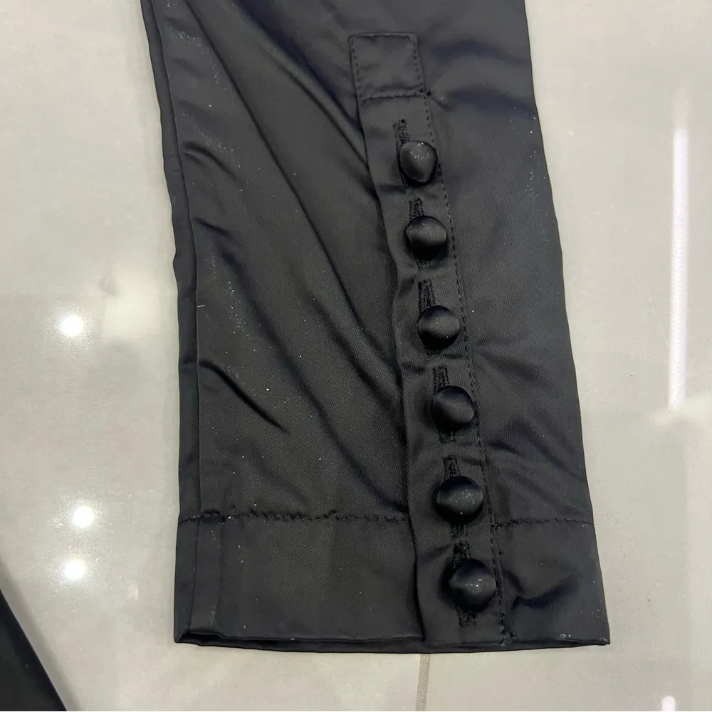 ROTATE Puff Sleeve Belted Mini Dress Black Size 8 - Image 5