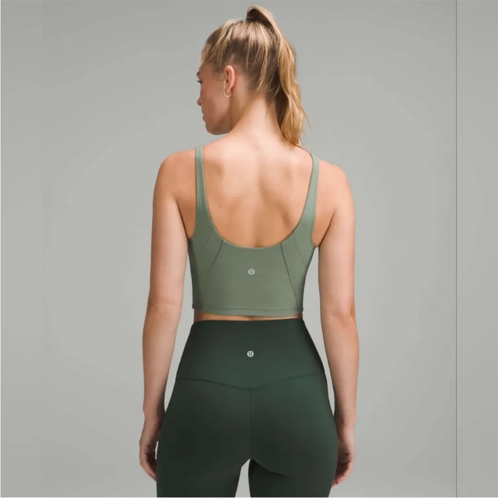 Lululemon Align Corset Tank Top (Grey Eucalyptus) Size 6 NWOT - Image 2