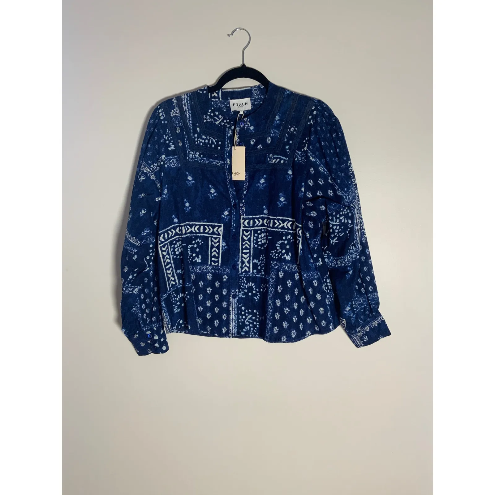 FRNCH‎ BLUE MARIN BLOUSE NWT SIZE MEDIUM - Image 2