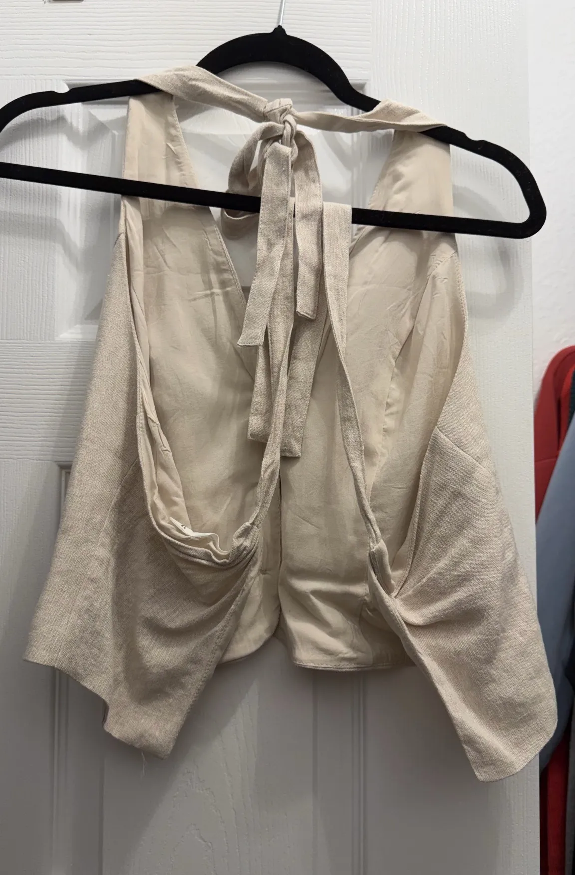 Linen Halter Vest - Image 2