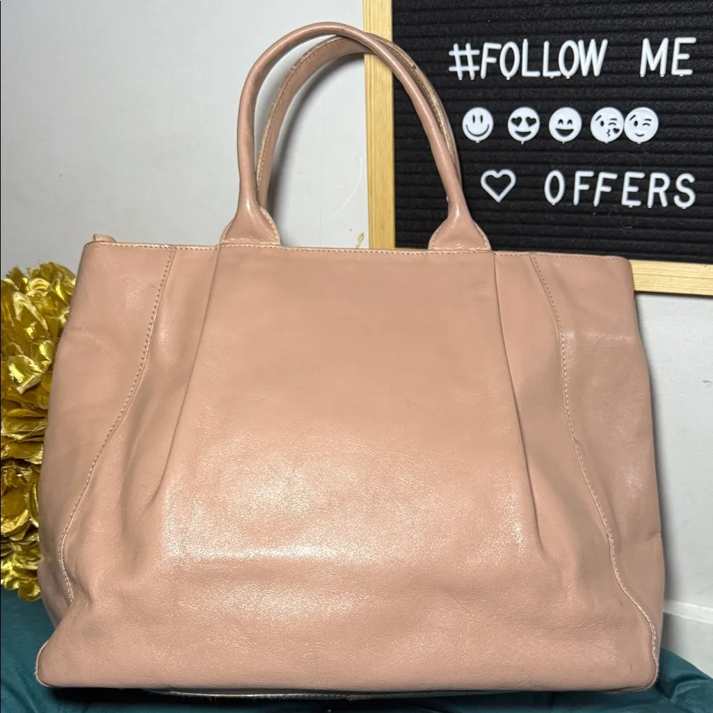 Furla Blush Leather Tote - Image 3