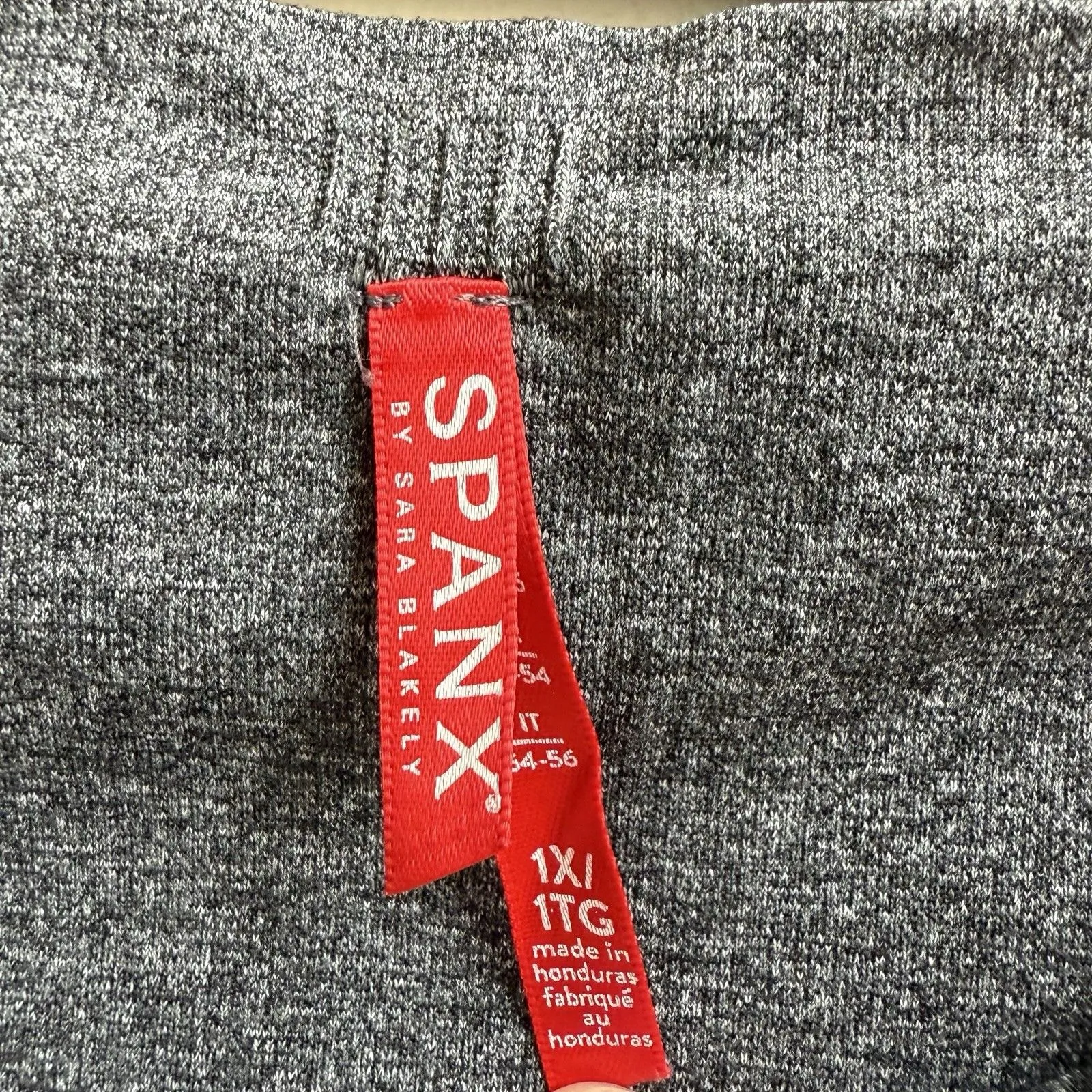 Spanx Shaping Leggings Pullon Stretch Slimming Comfort Heather Gray Size 1X - Image 3