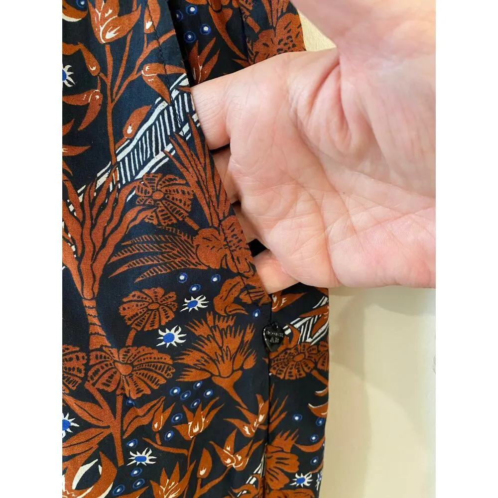 Elastic Waist Pull On Hanley Trouser Blue Orange Women's Size XL - Image 6