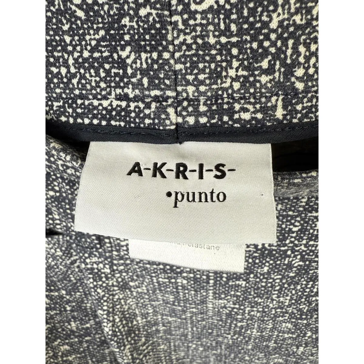 AKRIS PUNTO Gray Patterned Francoise Slim-Straight Pant - Size - 8 - Image 7