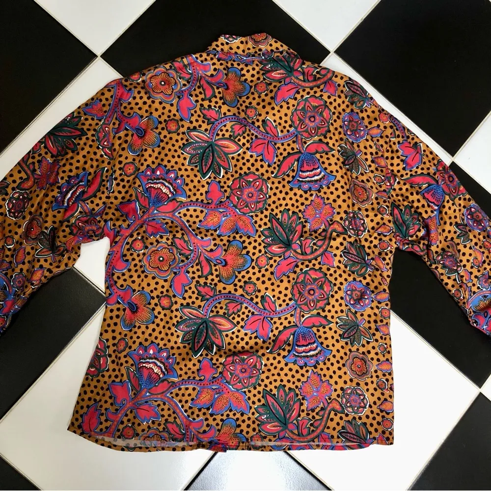 Vintage  Illusion Quilted Vest & Blouse Funky Layered Look 16 - Image 10