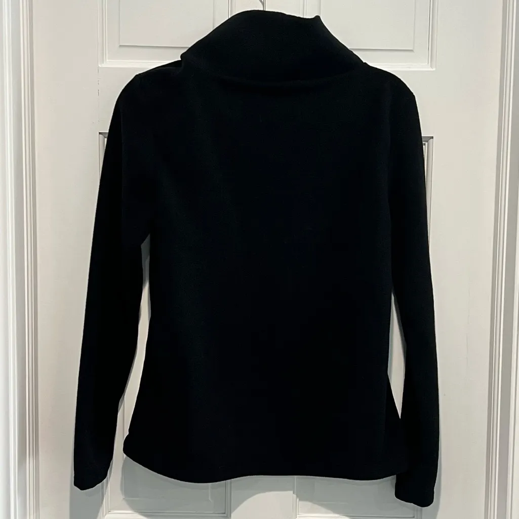 Dudley Stephens Fleece Brighton Boatneck Black Small Pullover Funnel Neck - Image 4