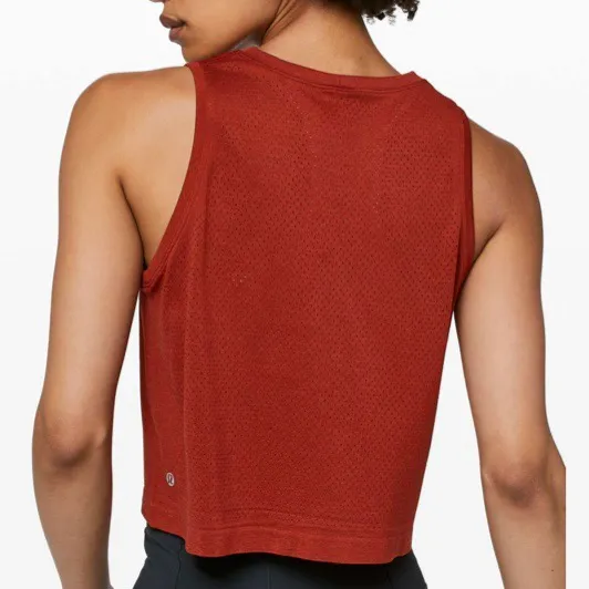Breeze By Muscle Crop Tank * Cayenne / Cayenne - Image 2