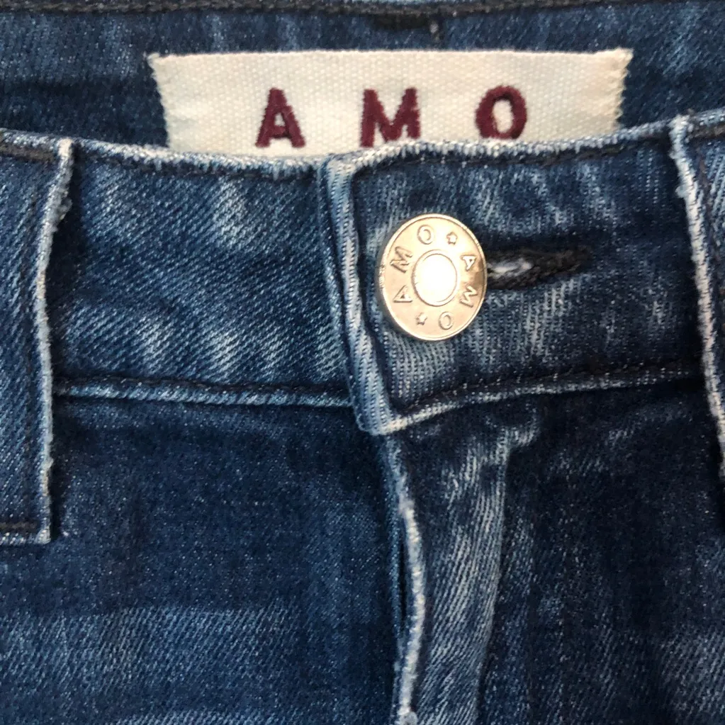 C AMO Twist Dark Vintage Blue Wash Women Mid Rise Ankle Jeans Size 25 NWOT - Image 14