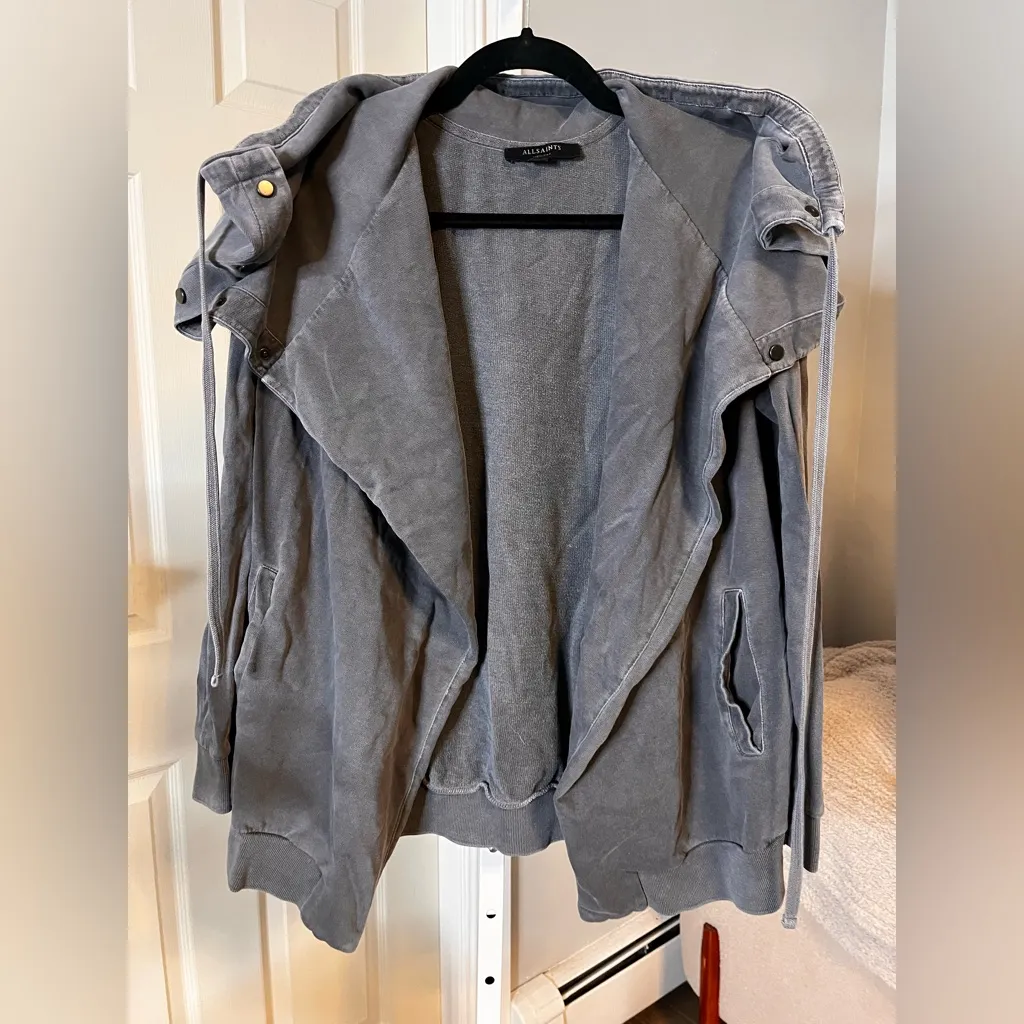All Saints Brooke Sweatshirt jacket size m - Image 8