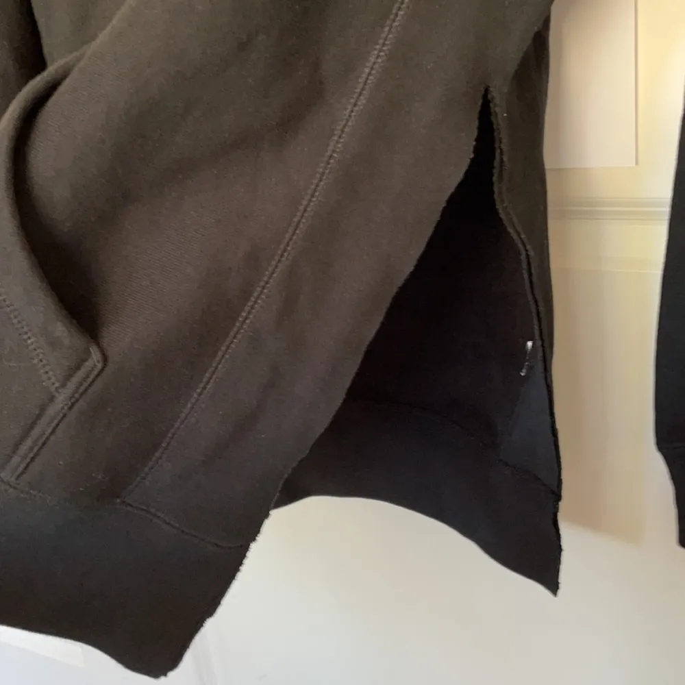 Phenomenal Woman Action Campaign Ambitious Split Hem Hoodie Large Black - Image 3