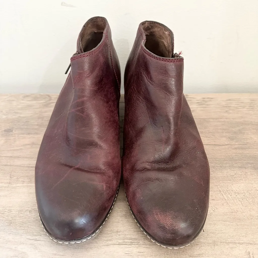 Dansko Leyla Zip Ankle Bootie Womens 9.5-10 EU 40  Leather Hidden Wedge - Image 2