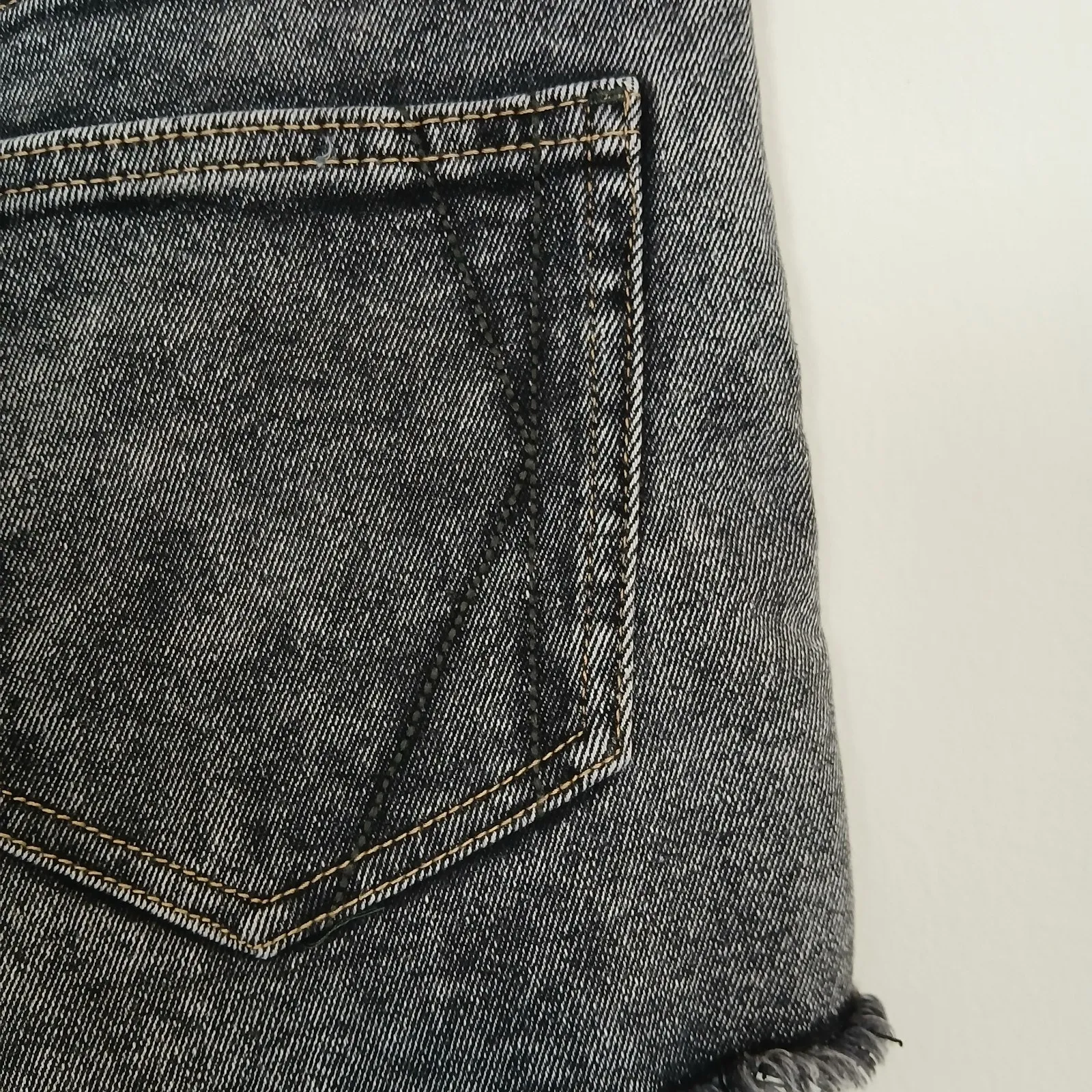 Kendall + Kylie Black Denim Shorts Women 7/28 Distressed Grunge Acid Wash Rocker - Image 7