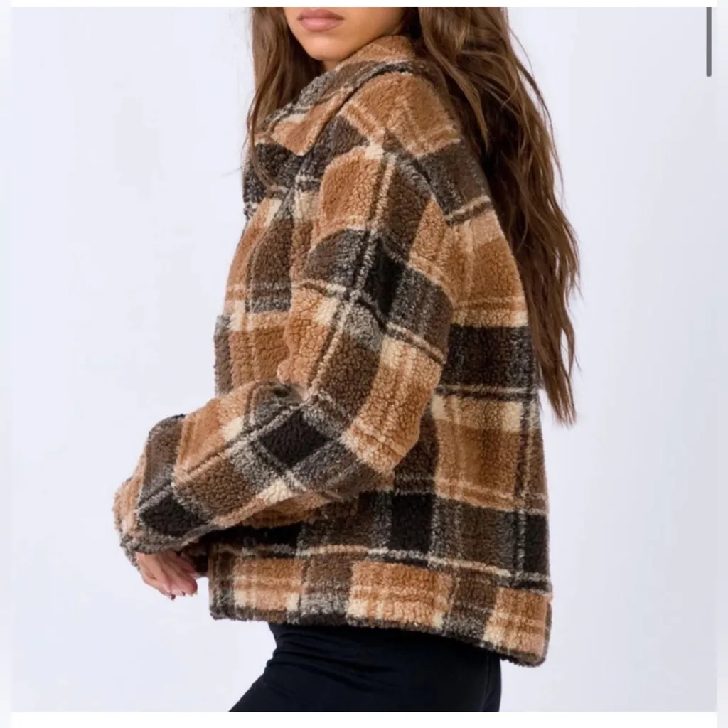 Princess Polly Tan and Black Doria Jacket  Size 8 - Image 2