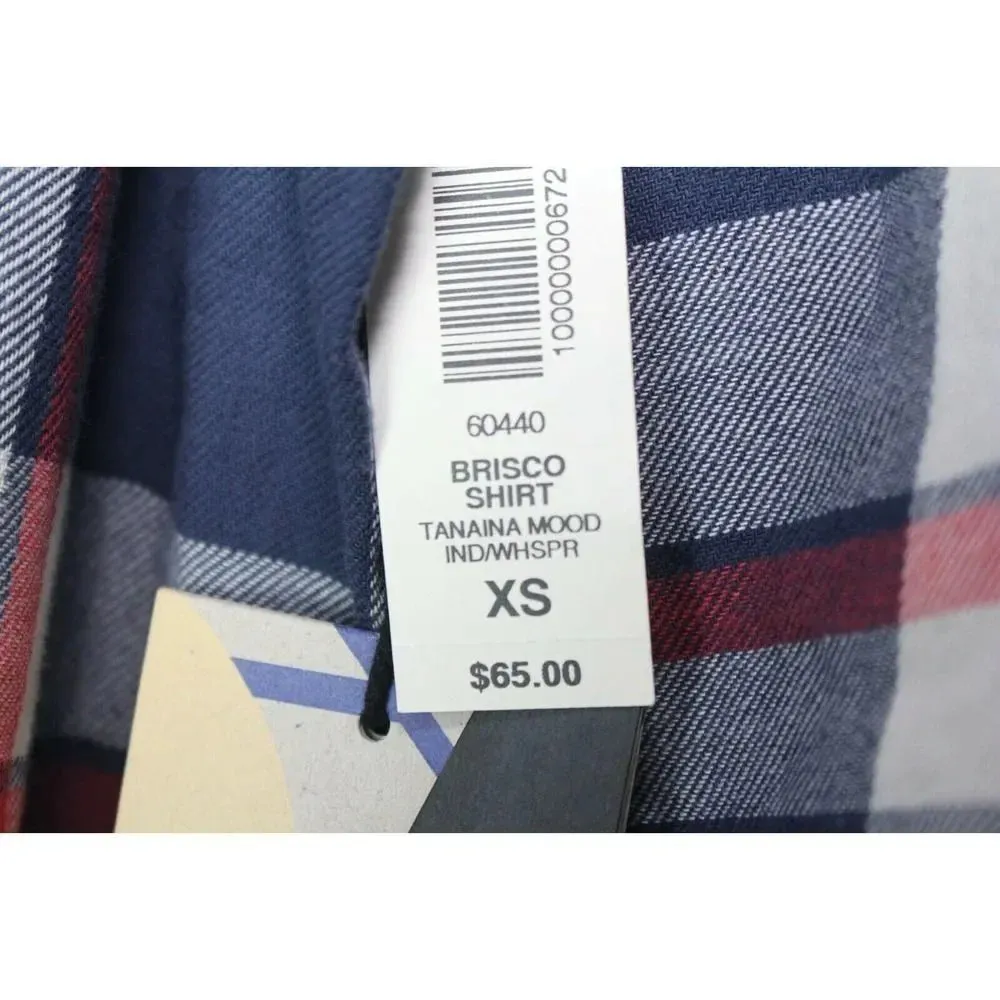 Tna Womens Red Black Cotton Long Sleeve Front Pocket Button Up Shirt Size XS - Image 3