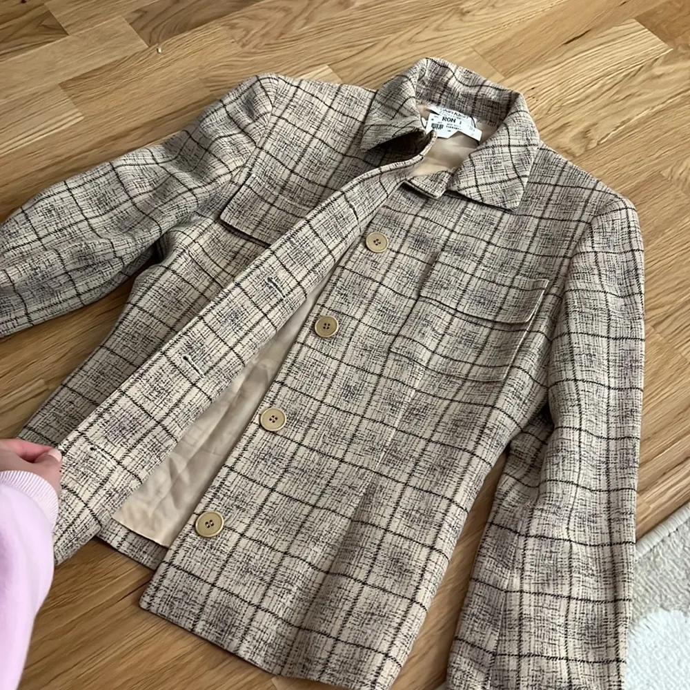 NWT Calvin Klein Collection Made in Italy Patterned Wool Linen Suit Set Size 2 - Image 11