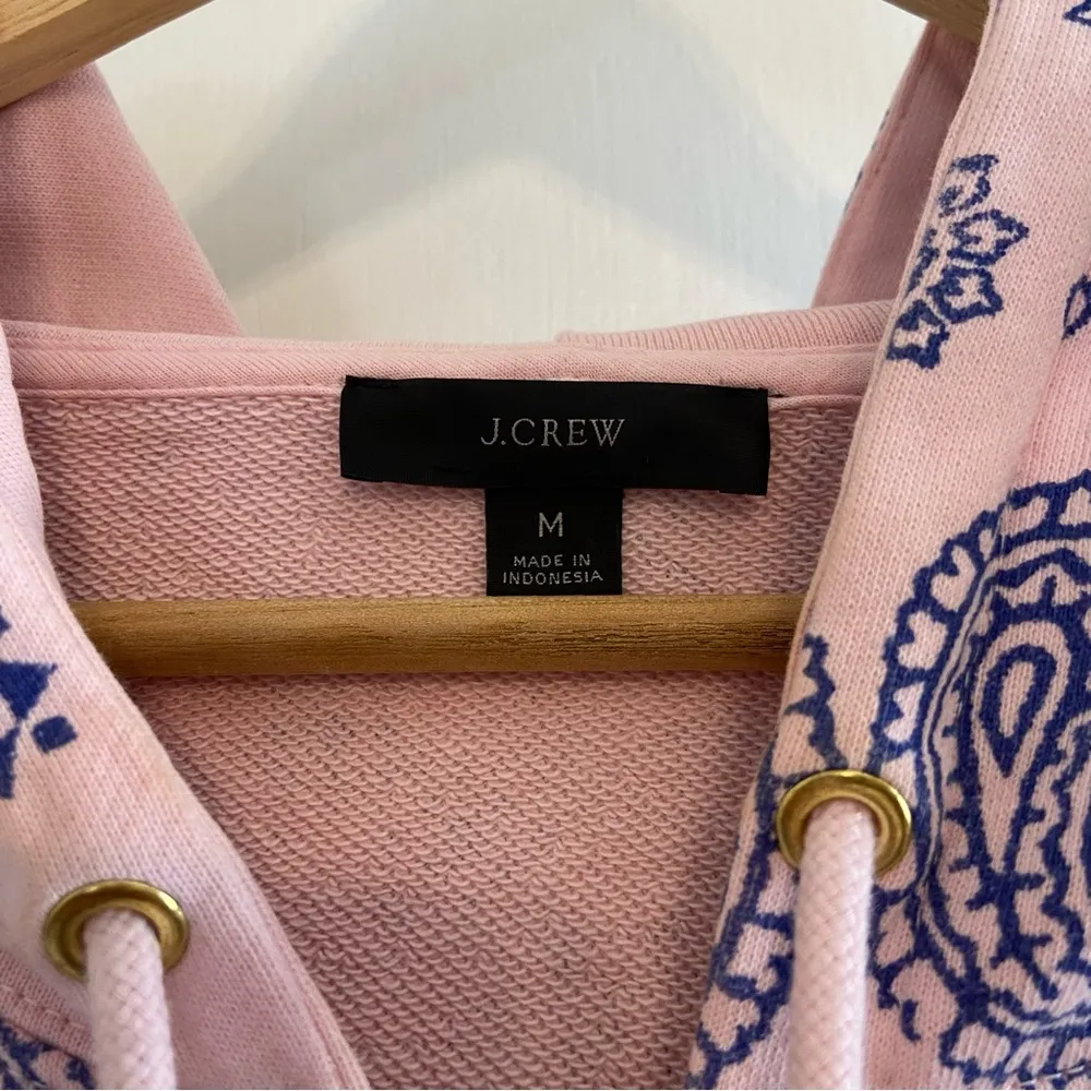 J. Crew Paisley Zip up hoodie - Image 4