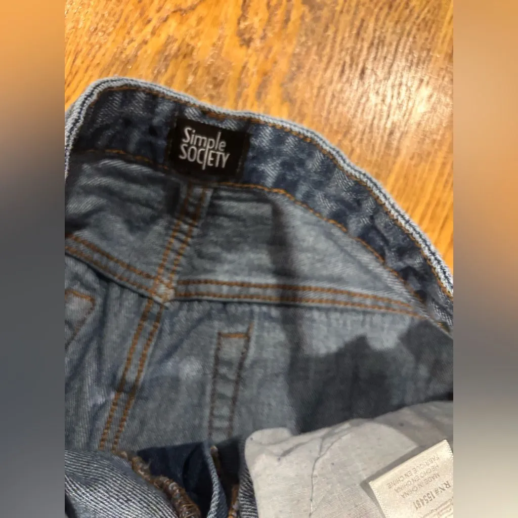 Simple Society Super High Rise Baggy Med Wash Mom Jean - 9/30 - Image 5