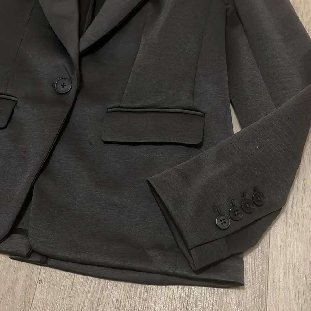 Truth by republic blazer jacket black gray charcoal small medium Size undefined - Image 2