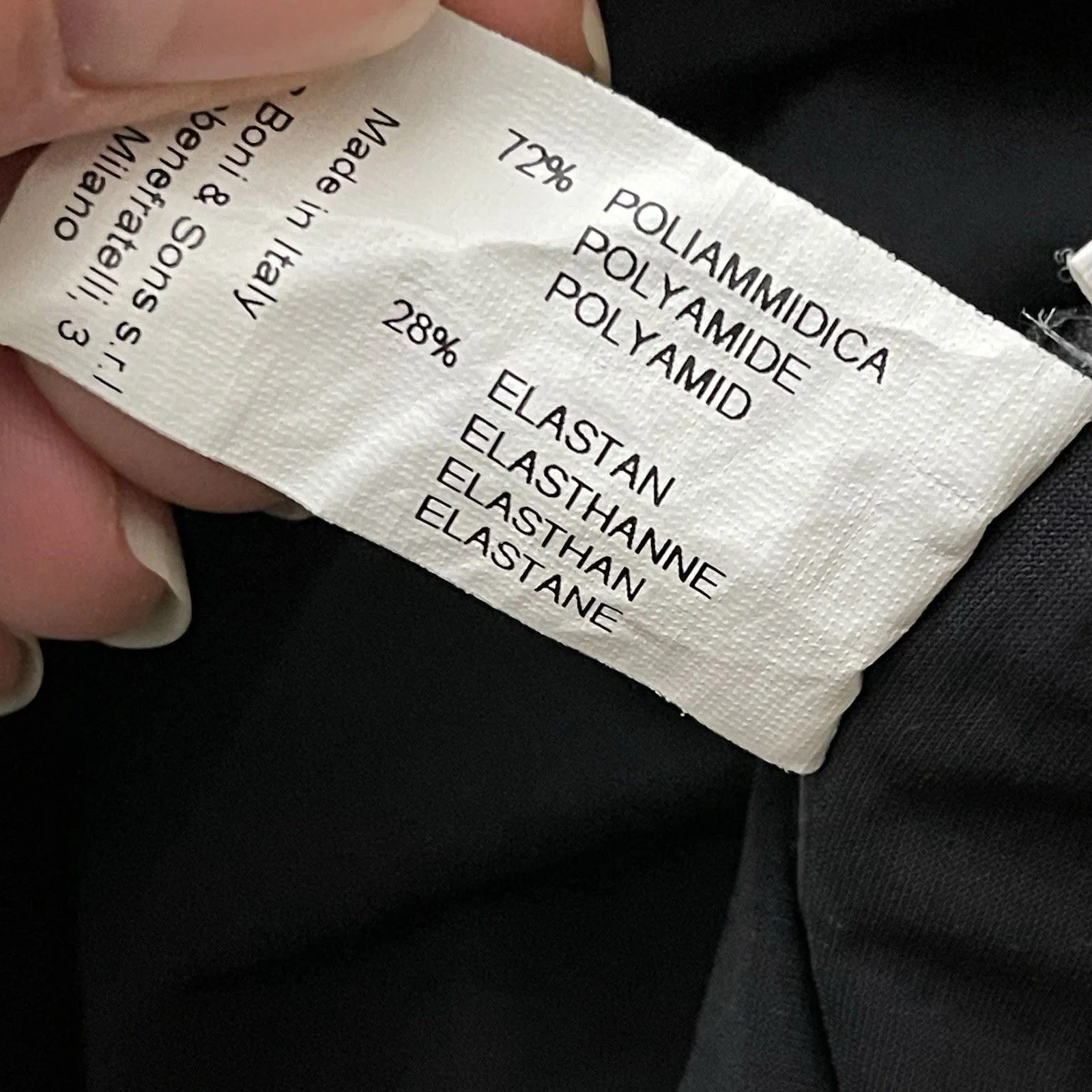 CHIARA BONI La Petite Robe Ruched Halter Dress Size 50 US 12 Black Party Holiday - Image 6