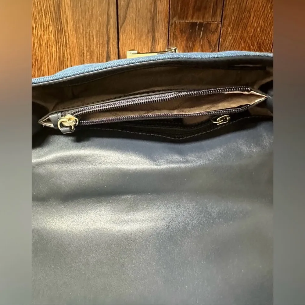 Michael Kors Sloan Denim Chain Shoulder Bag - Image 15