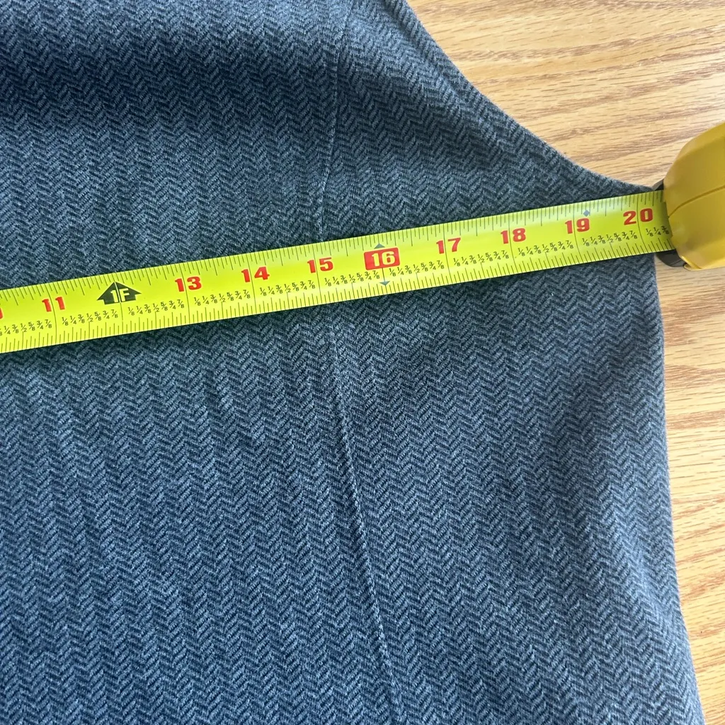 Vintage Lands’ End 90s Houndstooth Cotton Midi Dress Sleeveless Size M - Image 5