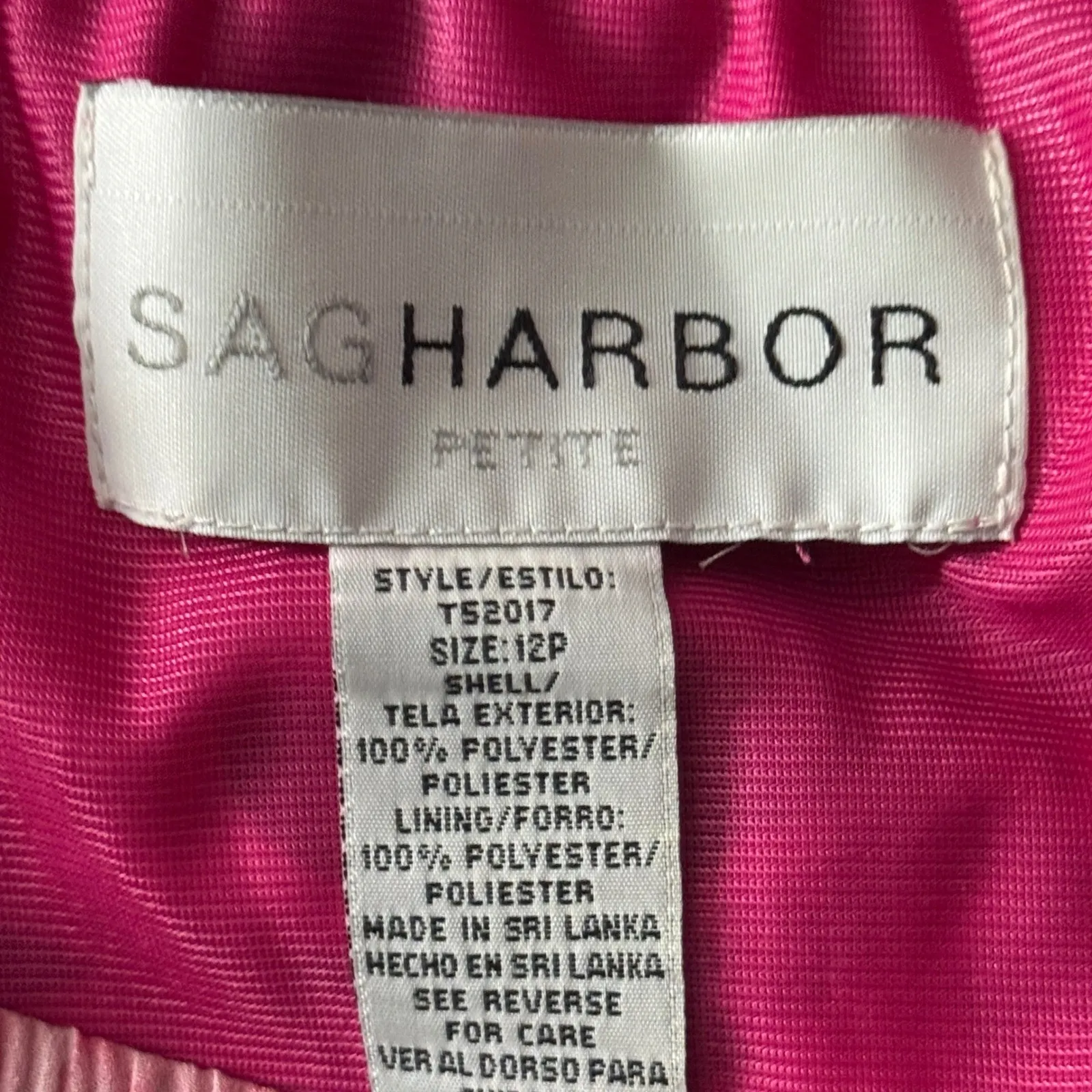 Sag Harbor Skirt Womens 12P Pink Floral Midi A-Line Chiffon Lined Vintage‎ Y2K - Image 6