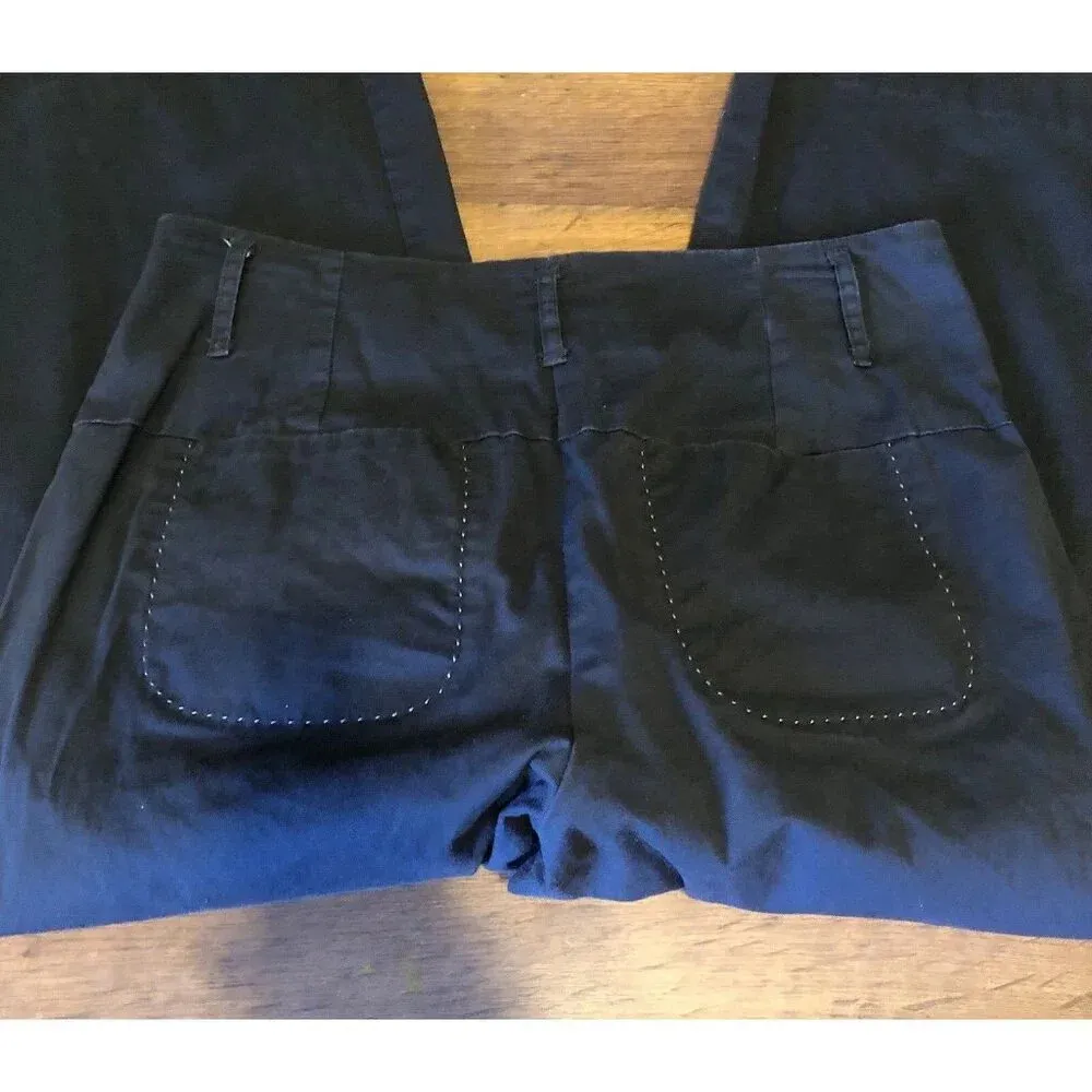 For The Republic Pull On Pants Women size 4 Blue Wide Leg Boho - Image 4