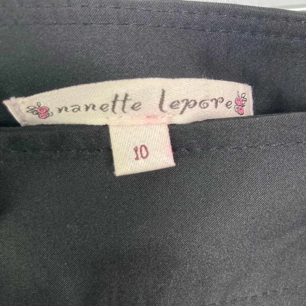 Nanette Lenore| Black Shiny Straight Leg Pants sz 10 - Image 8