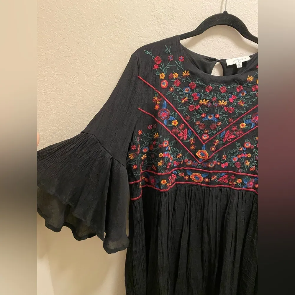 Umgee Boho Bliss Embroidered Boho Dress - Image 12
