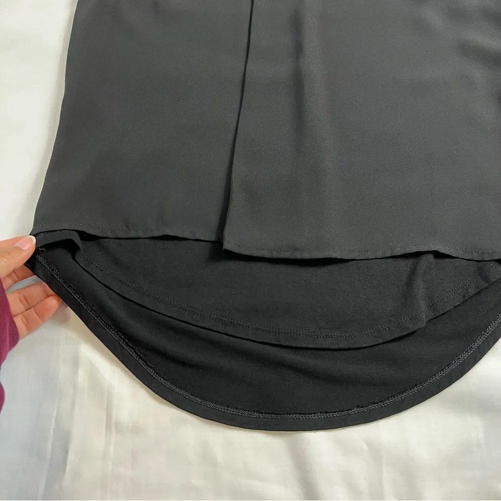 Trouve Women's XXS Black Sleeveless Formal Blouse Business Casual Mock Neck Top - Image 4