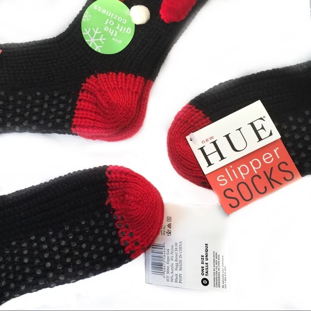 HUE Slipper Socks Winter Christmas Cozy Slippers - Image 5