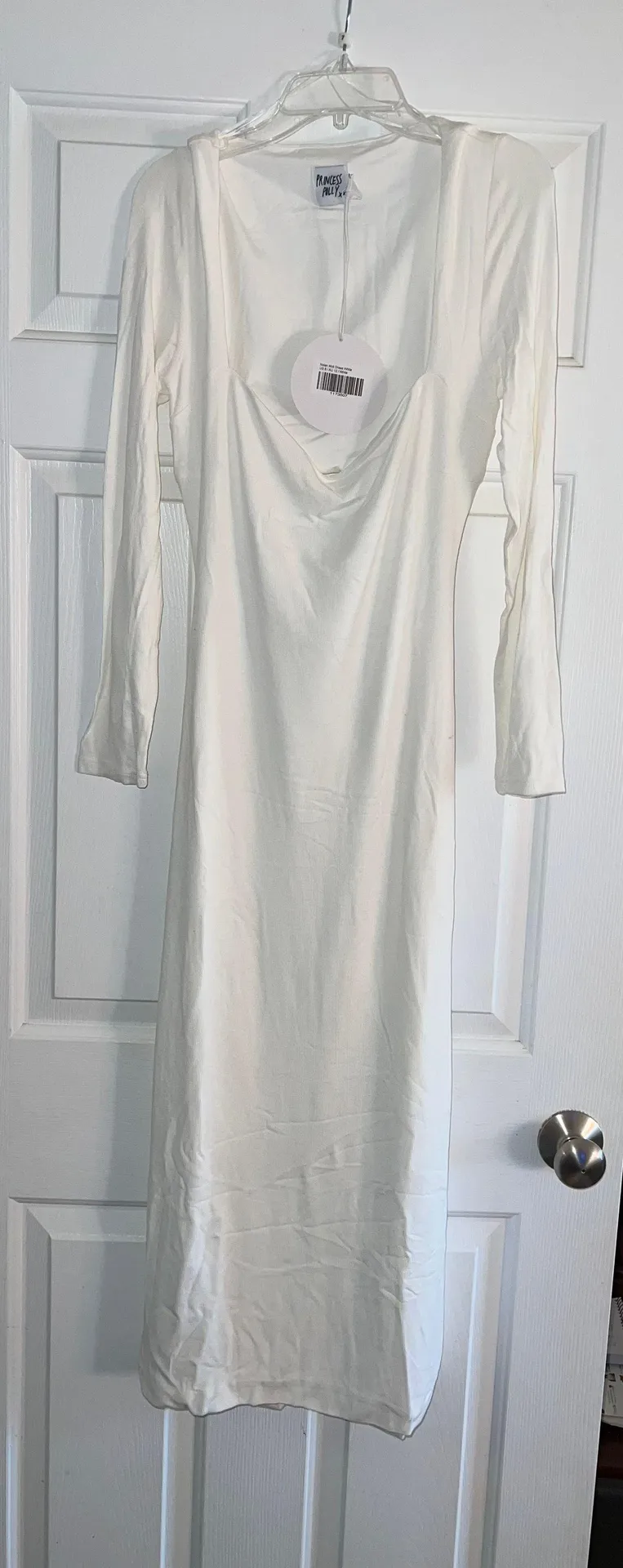 Nolan Midi Dress in White - Image 12