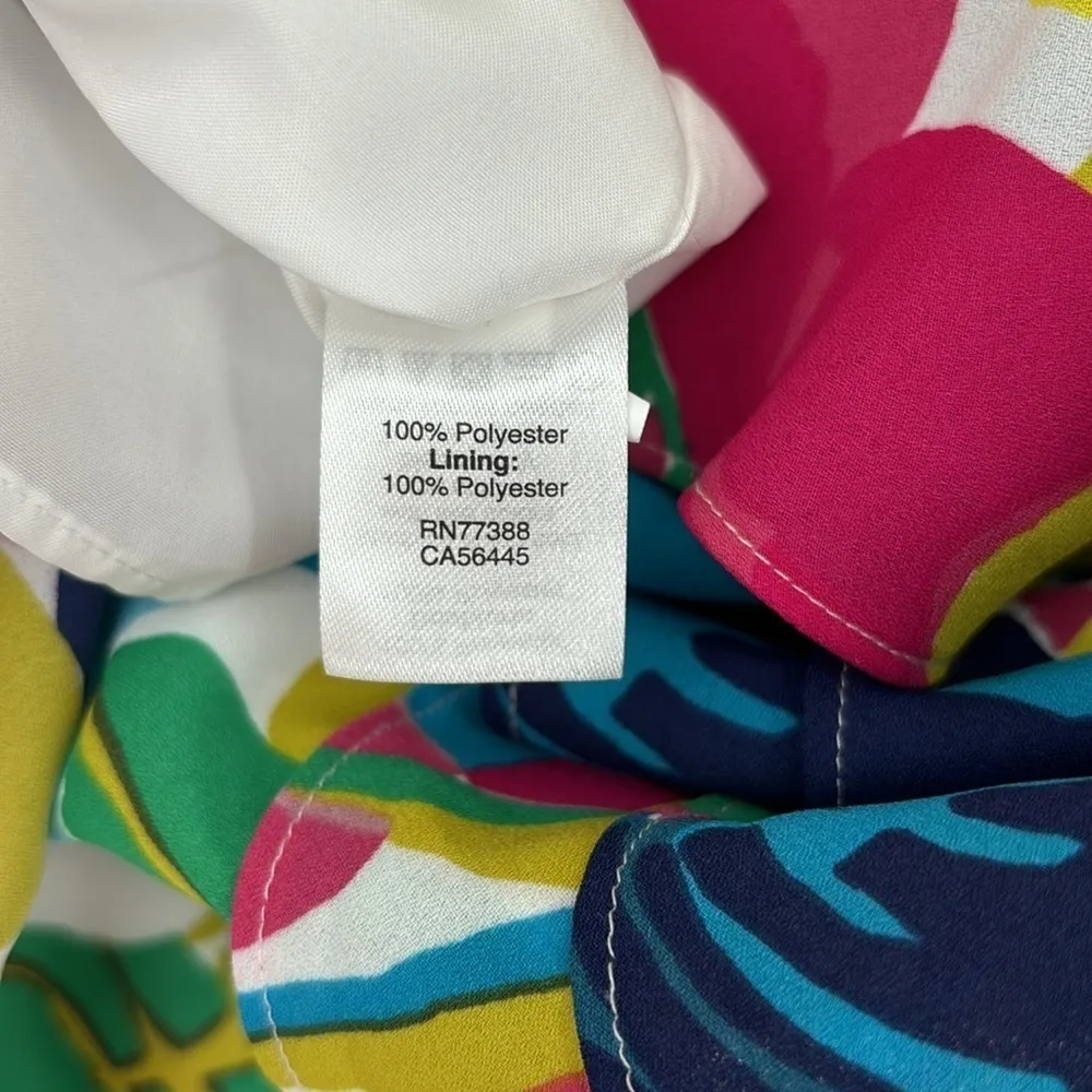 J. Crew Factory Tropical Printed Ruffle Cami Slip Dress Women’s Size 0 - Image 5