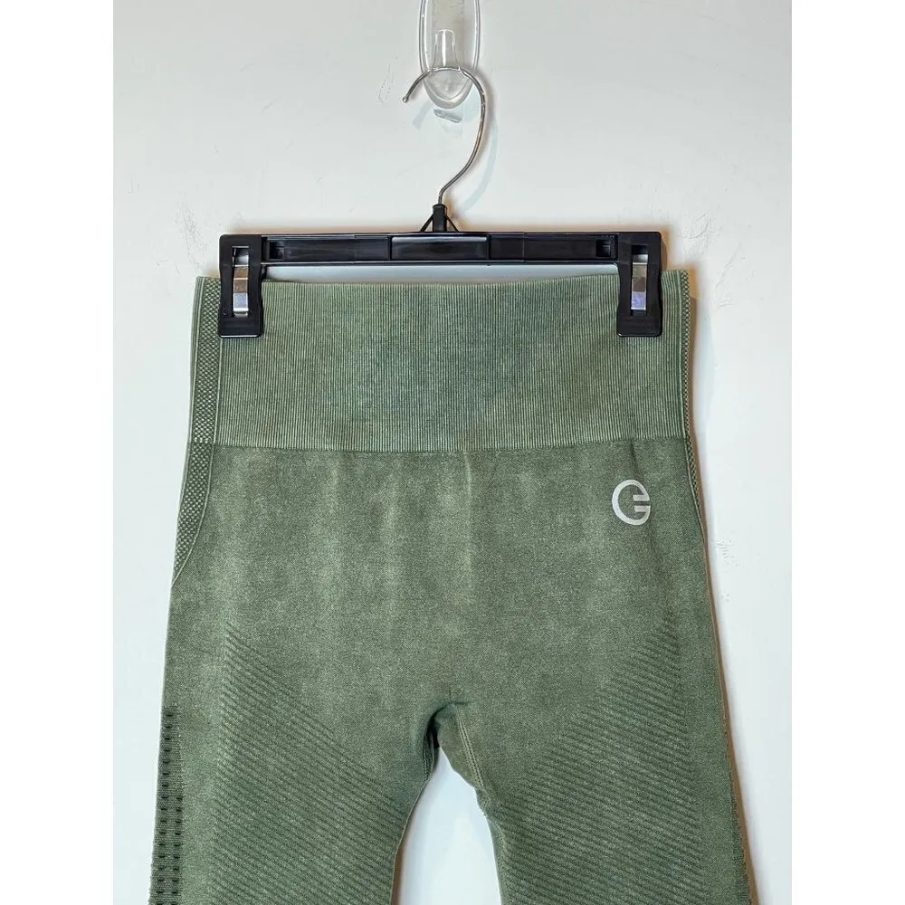 GRRRL Clothing Lucky Jade‎ Seamless Leggings Size Weili/Victoria Green - Image 6
