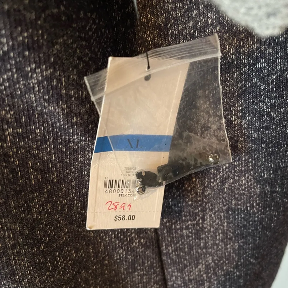 Crown & Ivy XL Black short sleeve sweatshirt with black rhinestones. - Image 2