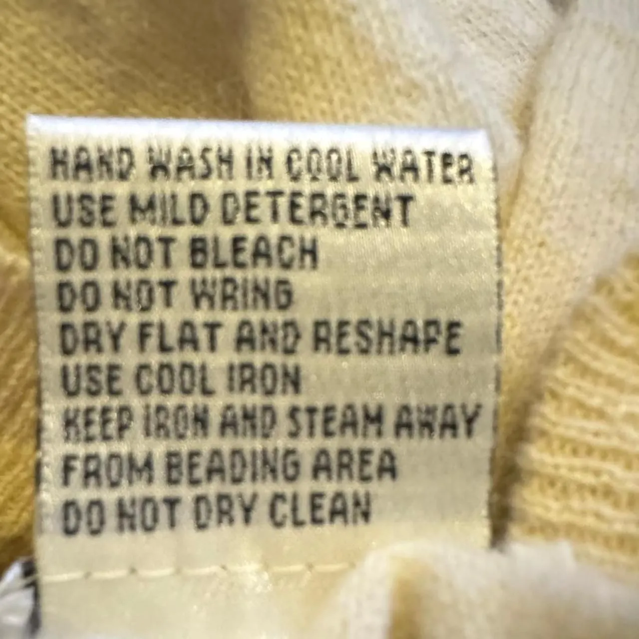 Cervelle Cream Beaded Sweater XL Angora Lambswool Blend Vintage Bead Embellished Silver - Image 6